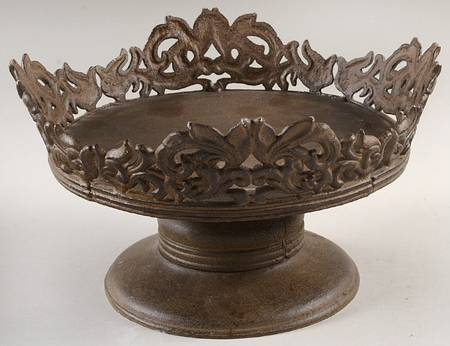 Corvella Ivory Metal Stand for 12" Salad Serving Bowl