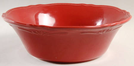 Corvella Red 12" Large Salad Serving Bowl