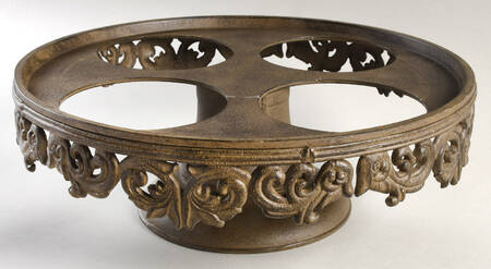 Corvella Red Metal Stand for Cake Plate
