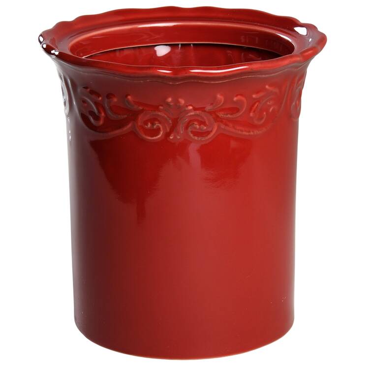 Corvella Red Medium Canister No Lid or Metal Stand