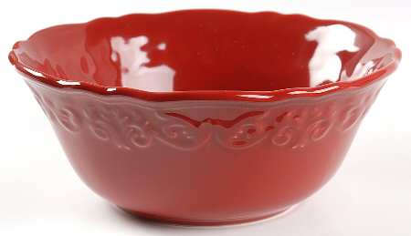 Corvella Red 10" Round Serving Bowl