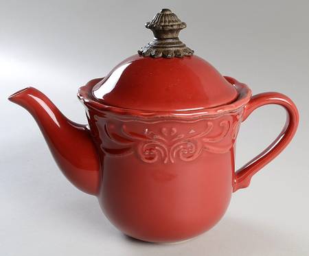 Corvella Red Teapot & Lid