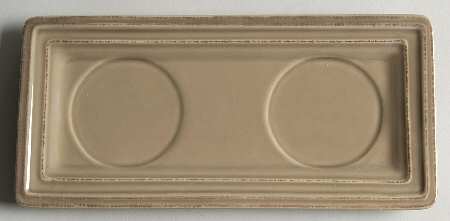 Corvella Taupe Tray for Creamer & Sugar with Lid