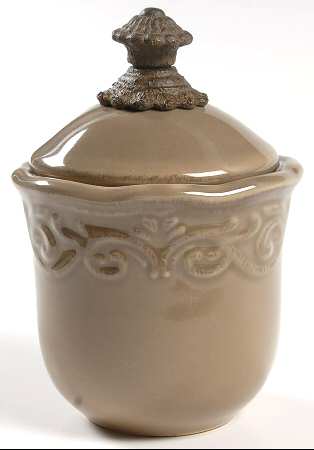 Corvella Taupe Sugar Bowl & Lid