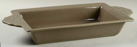 Corvella Taupe 19" Rectangular Baker