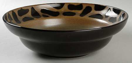 Cheetah 9" Round Vegetable Bowl