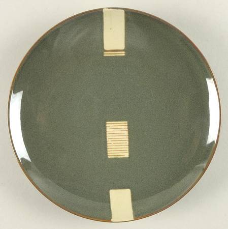 Square Tab Sage Salad Plate