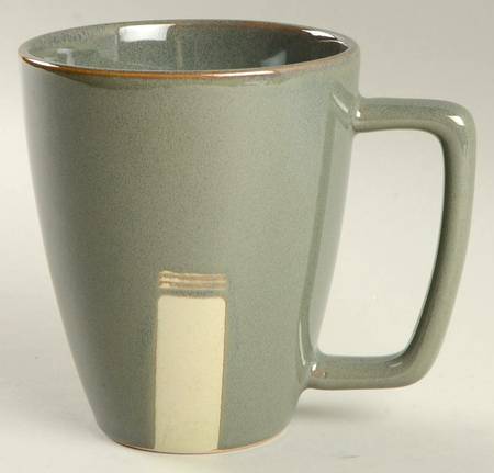 Square Tab Sage Mug