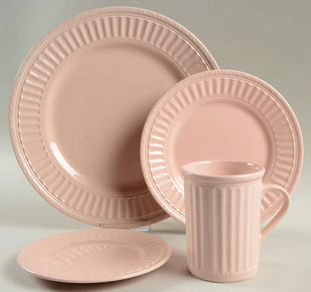 Italiana Pink 4 Piece Place Setting