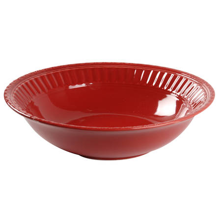 Italiana Red 9" Round Vegetable Bowl