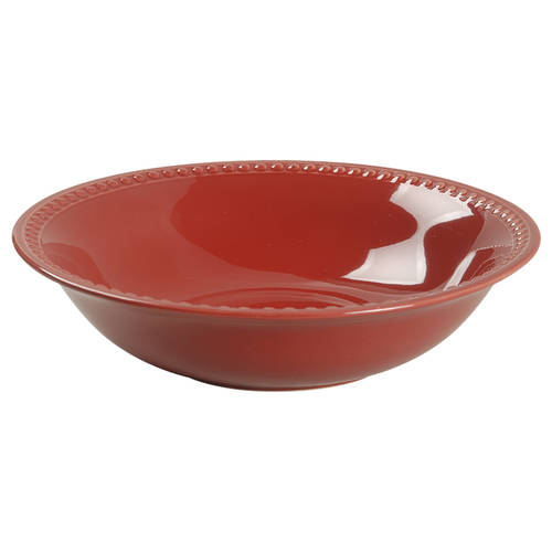 Pearl Red 9" Round Vegetable Bowl