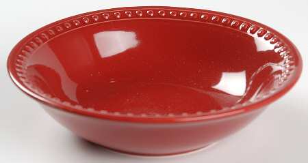 Pearl Red Soup/Cereal Bowl