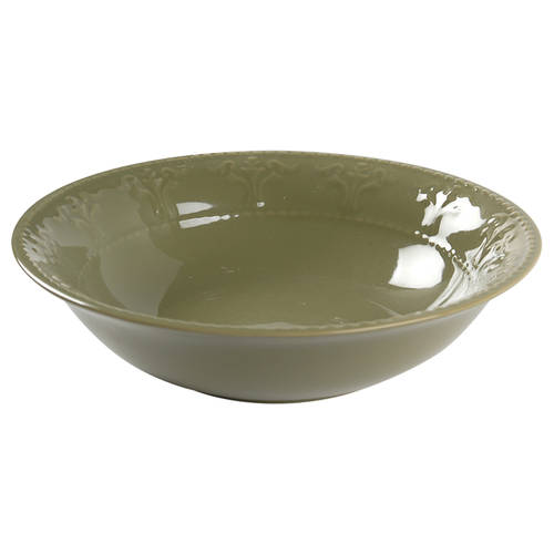 Athena Dark Green 9" Round Vegetable Bowl
