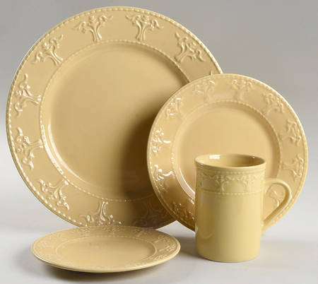 Athena Light Yellow 4 Piece Place Setting