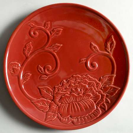 Diamond Red Salad Plate