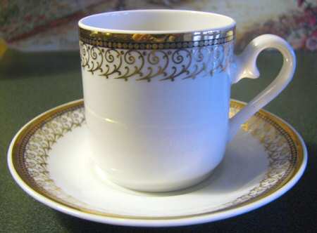 JAE207 Flat Demitasse Cup & Saucer Set
