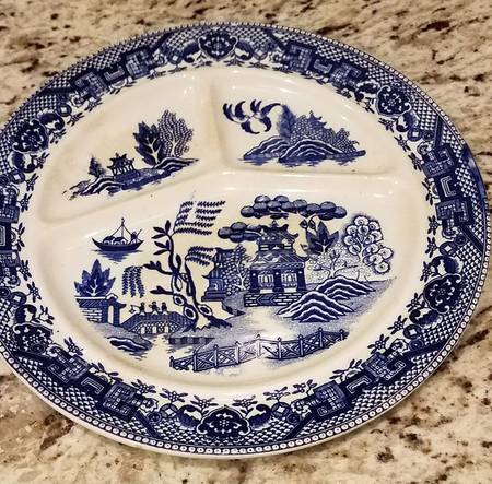 Blue Willow (Occ Japan, Crown Bck) Grill Plate
