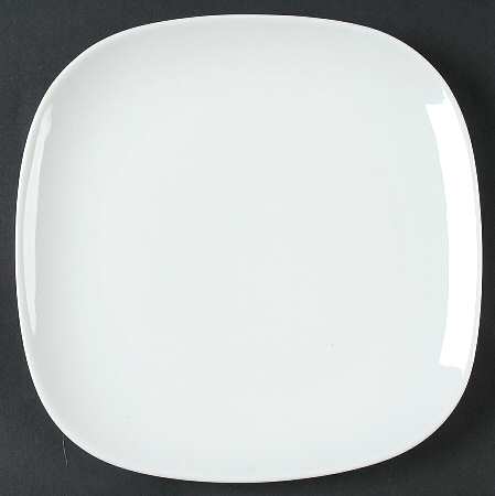 White Dinnerware Collection (Soft Square) Square Salad Plate