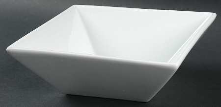 White Dinnerware Collection Hard Square Soup/Cereal Bowl