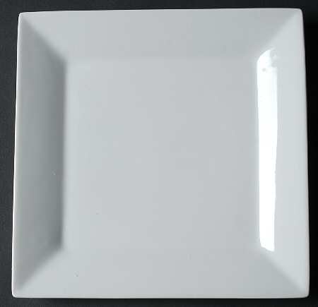 White Dinnerware Collection Hard Square Salad Plate