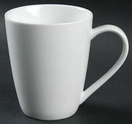 White Dinnerware Collection (Round, Coupe) Mug