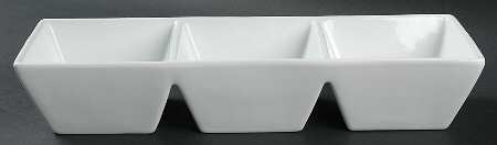 White Dinnerware Collection (Accessories) 3-Part Relish