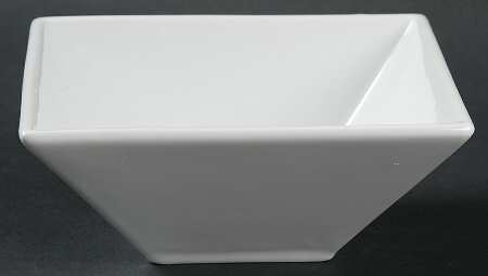 White Dinnerware Collection (Accessories) Square Fruit/Dessert (Sauce) Bowl