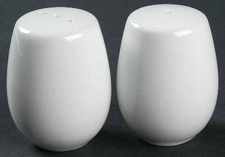 White Dinnerware Collection (Accessories) Salt & Pepper Set