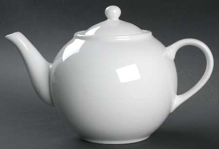 White Dinnerware Collection (Accessories) Teapot & Lid