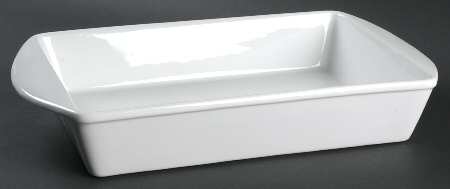 White Dinnerware Collection (Accessories) 16" Rectangular Baker
