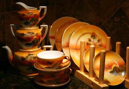 JAP908 Flat Cup & Saucer Set