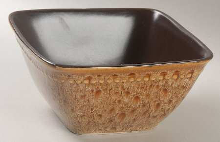 Artesia Tiger's Eye (Square) Square Soup/Cereal Bowl