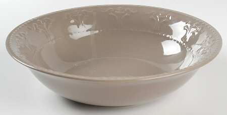 Athena Taupe 9" Round Vegetable Bowl