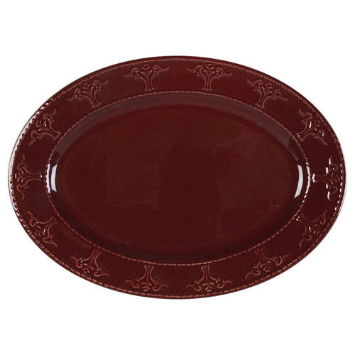 Athena Merlot 14" Oval Serving Platter
