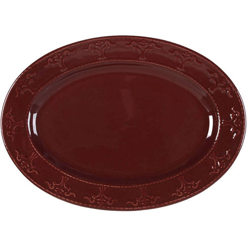Athena Merlot 12" Oval Serving Platter