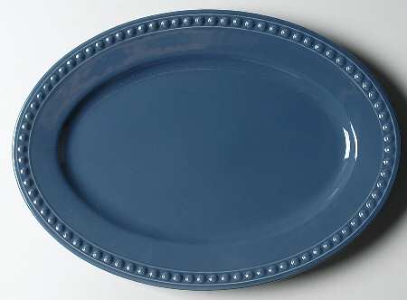 Pearl Normandy Blue 14" Oval Serving Platter