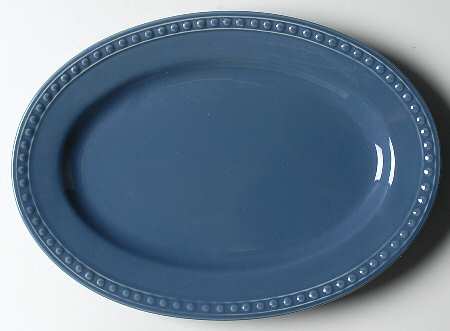 Pearl Normandy Blue 12" Oval Serving Platter