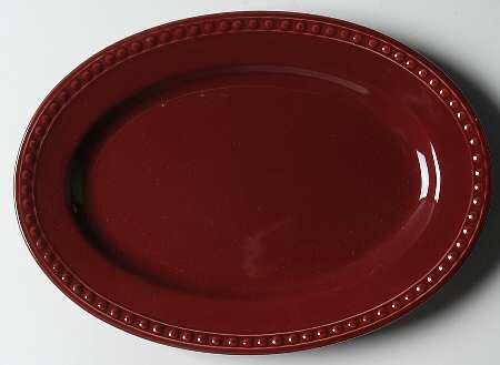 Pearl Merlot 12" Oval Serving Platter