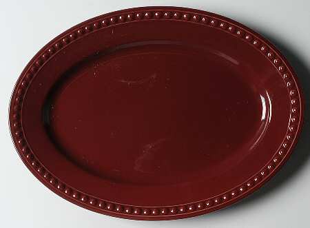 Pearl Merlot 14" Oval Serving Platter