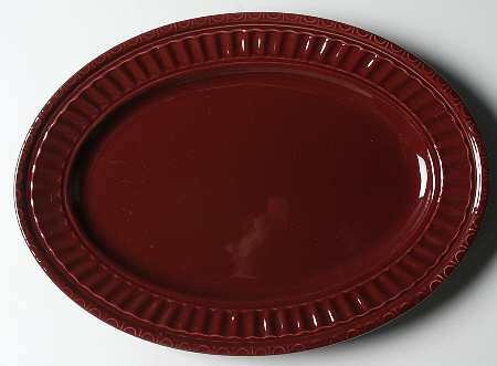 Italiana Merlot 14" Oval Serving Platter