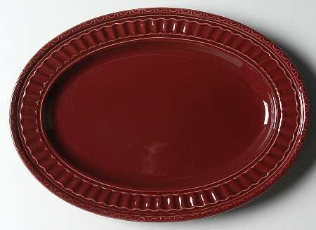 Italiana Merlot 12" Oval Serving Platter