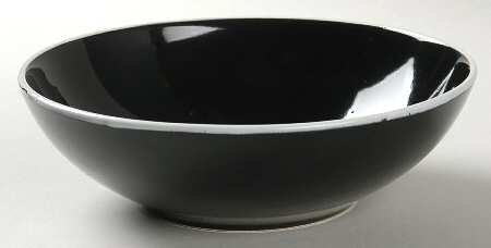 Piping Black Soup/Cereal Bowl