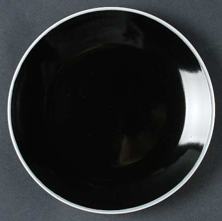 Piping Black Salad Plate