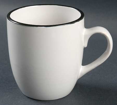 Piping White Mug by JCPenney