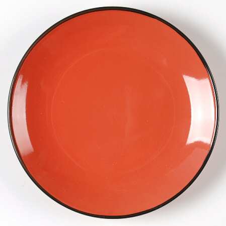 Piping Orange Salad Plate