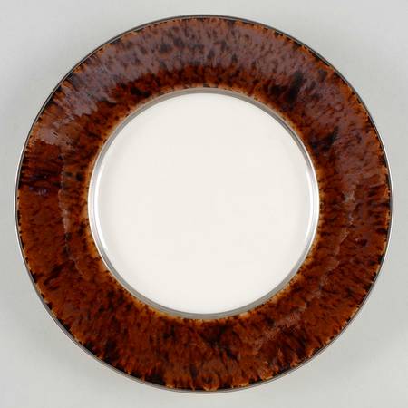 Tortoise (Platinum Trim) Salad/Dessert Plate