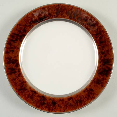 Tortoise (Platinum Trim) Salad/Dessert Plate