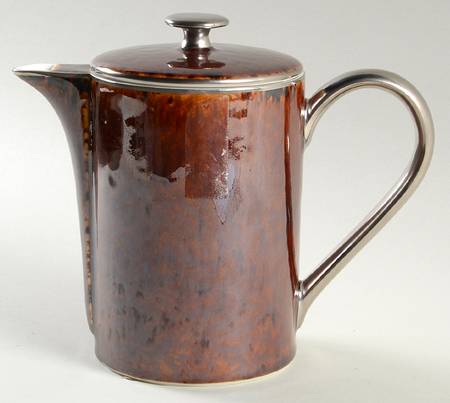 Tortoise (Platinum Trim) Tea/Coffee Pot & Lid