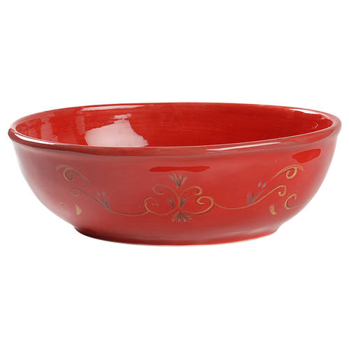 Belletto Red 12" Oval Serving Bowl