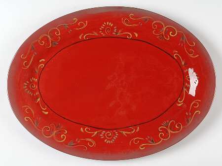 Belletto Red 17" Oval Serving Platter